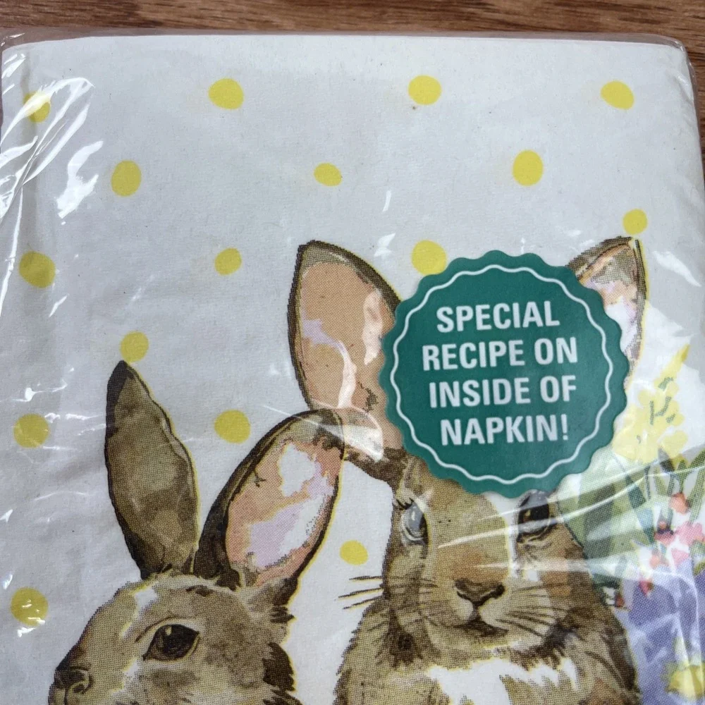 The‎ Pioneer Woman Bunnies Easter Spring Paper Napkins, 24 Count 2-Ply NEW